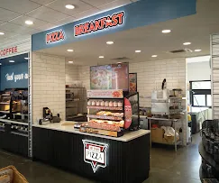 Pizza and breakfast counter. Caverns Market, Salem, VA