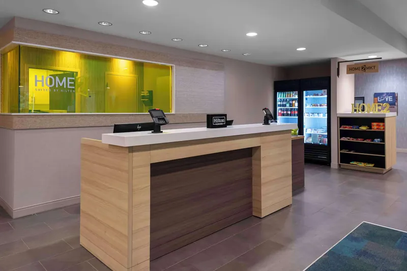 Front desk and market. Home2 Suites by Hilton, Lynchburg, VA