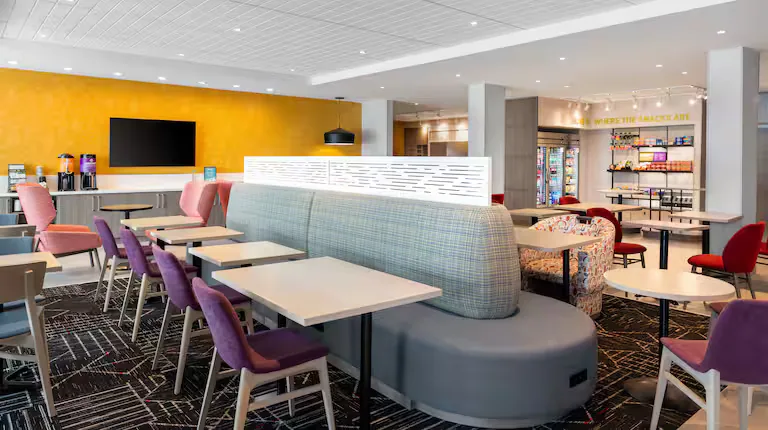 Lobby lounge and dining. Home2 Suites by Hilton, Winchester, VA