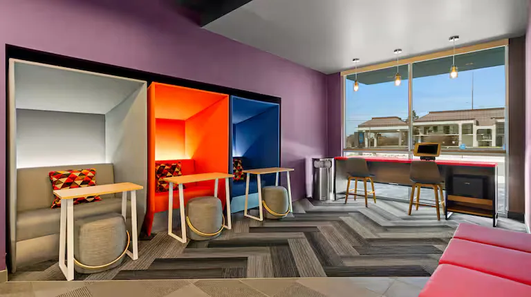 Work booths and business centre. Tru by Hilton, Christiansburg, VA